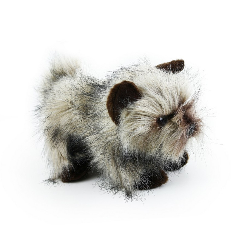 Plyšový pes kernteriér sedící, 28 cm