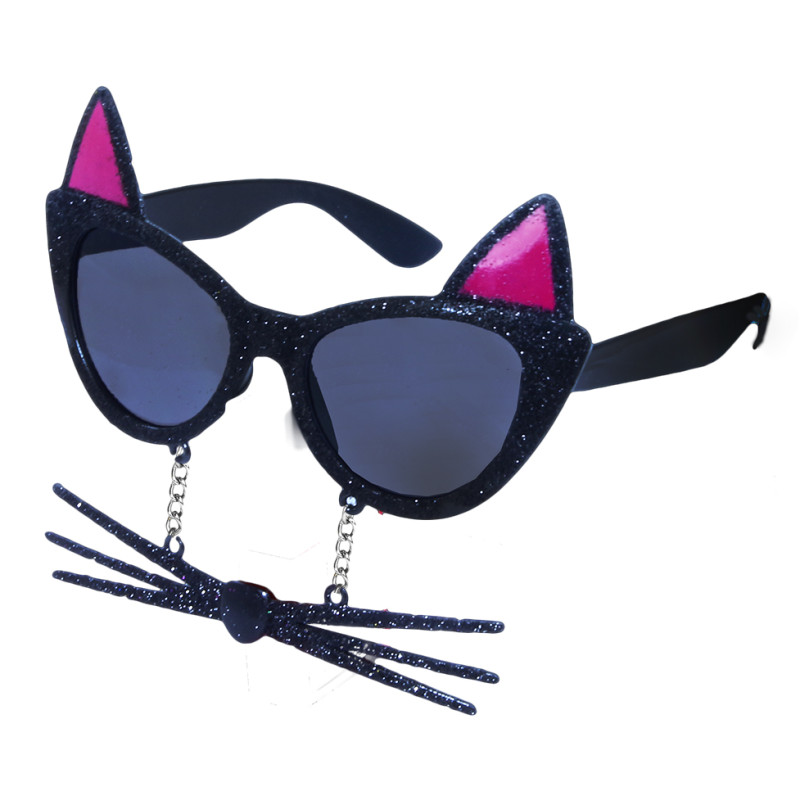 Brýle karnevalové kočka s vousy
