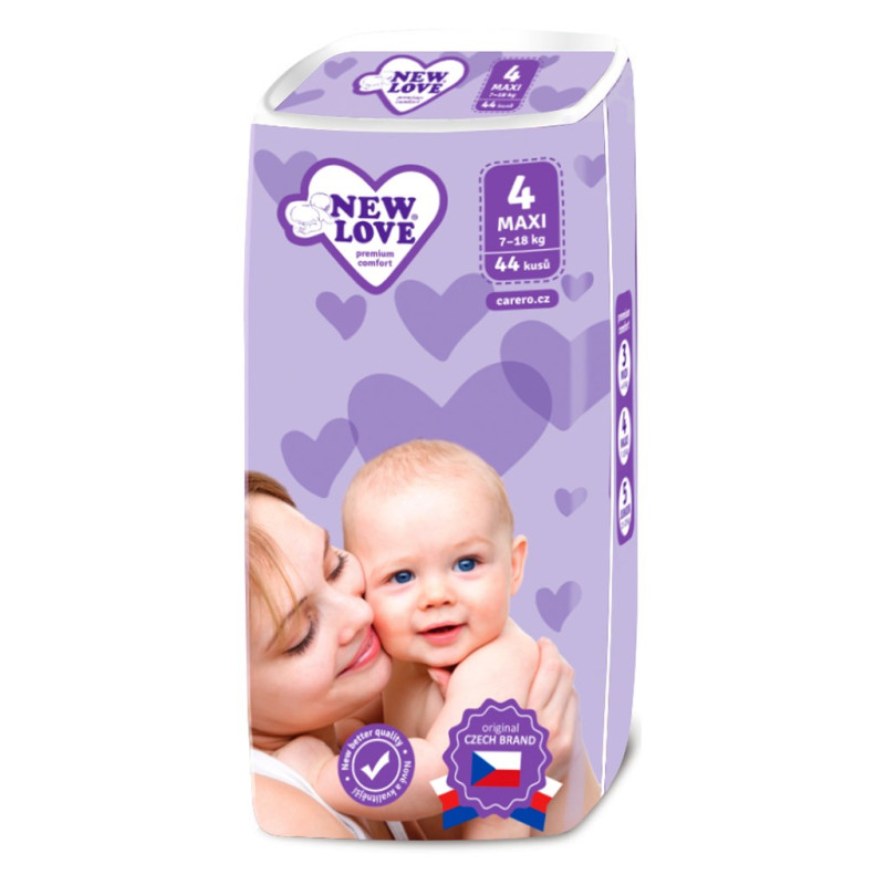 Jednorázové pleny New Love MAXI 7-18 kg